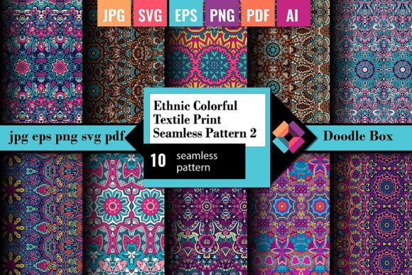 Download Ethnic Textile Print Seamless Pattern 2 - Premium Resources
