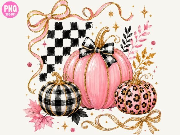 Download Preppy Fall Pumpkin Coquette PNG , Pink - Coquette png Collection