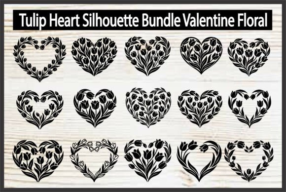 Download Tulip Heart Silhouette - Premium Resources