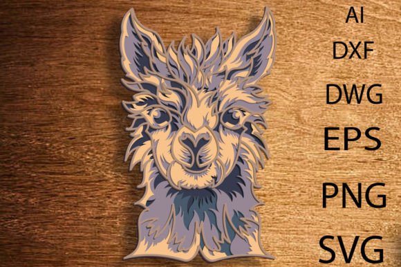 Download Llama Multilayer SVG/Llama 3D Design - 3d design Collection