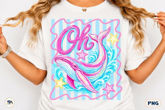 Download Oh Whale Summer Coquette PNG Stripes Tee - Coquette png Collection