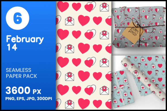 Download February 14 Seamless Patterns - Seamless pattern Collection